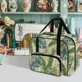 thumbnail image 2 of ZIATUBLE Palm Leaves Portable Padded Storage Large Capacity Sewing Machine Cases Easy to Clean Sewing Machine Carrying Case Tote Bag Lightweight Sewing Machine Accessories Storage Box, 2 of 7