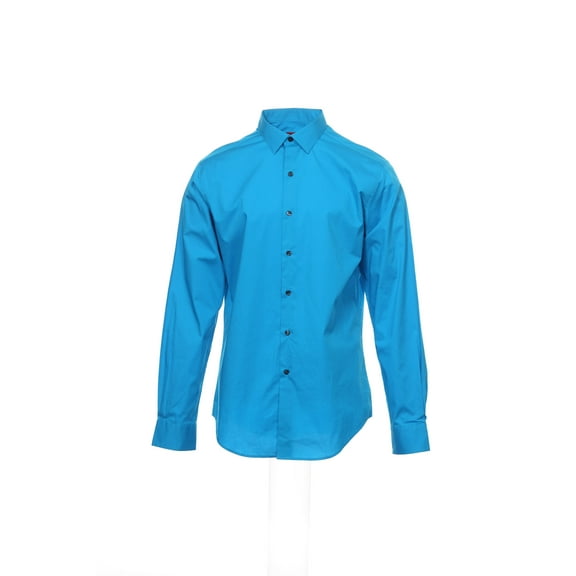 SLIM FIT by Men's Blue Button Down Shirt
