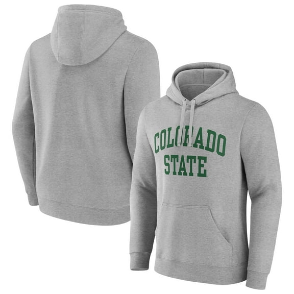 Men's Gray Colorado State Rams Basic Arch Pullover Hoodie