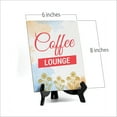 thumbnail image 2 of Signs ByLita Coffee Lounge, Blue Watercolor Table Sign (6 x 8"), 2 of 4
