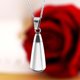 thumbnail image 5 of Collar de botella de perfume en forma de gota de acero inoxidable para hombres y mujeres, botella de aceite esencial de acero de titanio, cadena de suéter, colgante conmemorati, 5 of 5