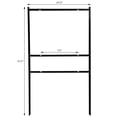 thumbnail image 3 of M&T Displays H Frame Real Estate Yard Sign Post Single Rider, 24x18 Inch 42" Tall Black Metal 3/4" Angle Frame Construction Pointed Legs (5 Pack), 3 of 7