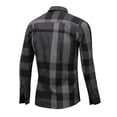 thumbnail image 4 of Fredd Marshall Men's 100% Cotton Long Sleeve Plaid Button-Down Shirt, 4 of 8