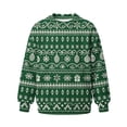 thumbnail image 7 of BLVB Kids Ugly Christmas Sweater Girls Boys Holiday Pullover Crewneck Long Sleeve Tops Knitwear for Aged 5-15 Years(Green,11-12 Years), 7 of 7