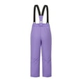 thumbnail image 2 of Juslio Girls Pants Solid Casual Thick Waterproof Warm Ski Purple, 2 of 7
