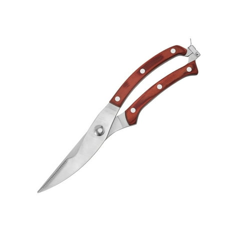 

Kironypik Kitchen Scissors Stainless Steel Chicken Duck Shears Meat Vegetable Cook Portable Spring Loaded Barbecue Gadget No.02