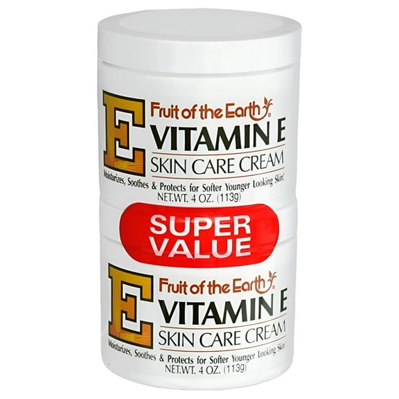 Fruit of the Earth Vitamin E Cream 8 oz (Pack of 2)