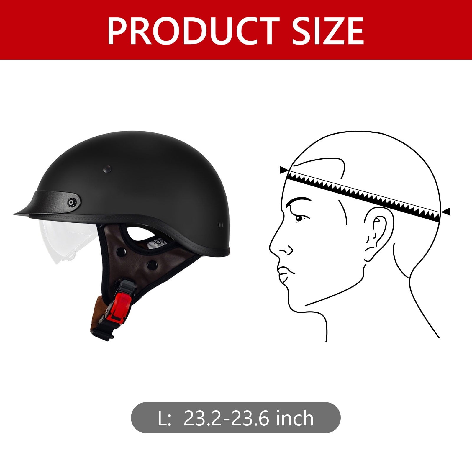 Semfri Adult Bike Helmet Skateboard Road Cycling Helmet Suitable Multi-Sport Scooter Skating Bicycle Large Size for Men Women Black