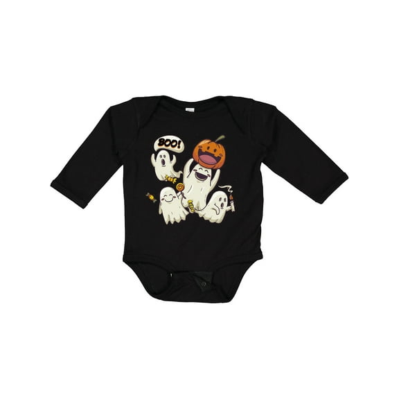 Inktastic Halloween Ghosts Boys or Girls Long Sleeve Baby Bodysuit