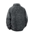 thumbnail image 3 of VeFlora Big & Tall Mens Retro Solid Jacket, Lapel Loose Fit Casual Coat, Suede Oversized Anorak for Men, Daily Streetwear and Commuting Outfits.(Dark Gray/4XL), 3 of 4