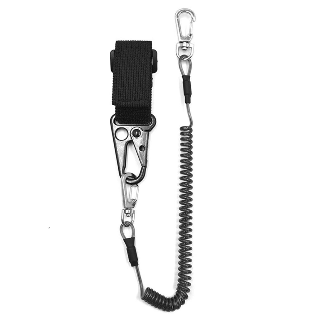 WIND LAND Fishing Poles Tether with Coiled Lanyard Fishing Casting Rods Belt