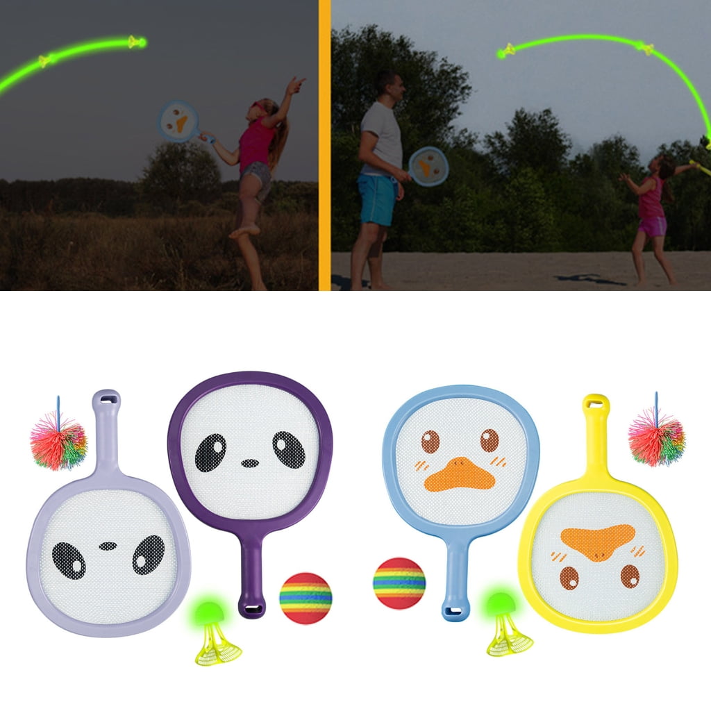 Tennis Badminton Set with Foam Balls, Shuttlecocks & Carry Bag for Outdoor Indoor Coordination Training