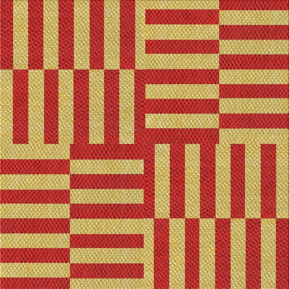 Ahgly Company Machine Washable Indoor Square Transitional Ferrari Red Area Rugs, 8' Square