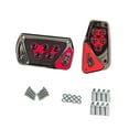thumbnail image 4 of Nishiyuenyi 2 Pieces Brake Pedal Covers Automotive Professional Auto Accessories Generic Red Automatic Gear, 4 of 9