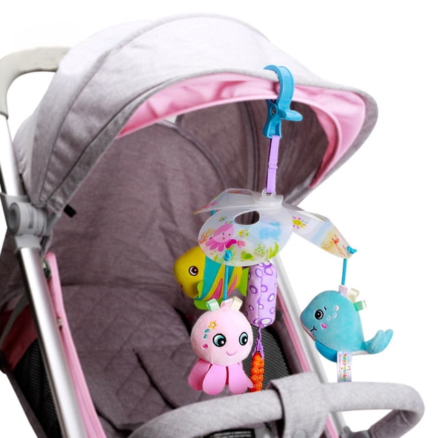 juguete colgante para cuna de bebé, aprendizaje, educación, sonajeros, juguetes de peluche, cochecito, juguetes colgantes para asiento de CUTICAT Juguetes colgantes para cochecito