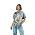 thumbnail image 7 of Kuromi, My Melody and Hello Kitty Puff Print Mushroom Scene Women's Black Cloud Wash Crew Neck Short Sleeve T-shirt-XL, 7 of 7