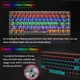 thumbnail image 4 of AK33 Wired 82 Keys Mechanical Keyboard, Rainbow Backlit for Gamers(Blue switch), 4 of 7