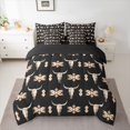 thumbnail image 2 of jejeloiu Rustic Western Aztec 7-Piece Bedding Comforter Set,Country Bull Skull King Bedding Sets For Adult Reversible, 2 of 8