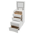 thumbnail image 4 of Miumaeov Makeup Vanity Table 3 Drawers Vanity Desk With Makeup Stool And Flip Top Lighted Mirror, 4 of 18