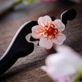 thumbnail image 3 of Accesorios para el cabello hechos a mano de madera para el pelo de la muchacha de las mujeres, decoración retro china de la flor de las horquillas, 3 of 7