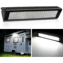 Nilight RV Exterior Light 13 Inch Porch Light 1PC White Beam 12V 24V LED Scene Cargo Lighting Black Aluminum Housing for RV Trailers Travel Campers 5th Wheels Motorhome SUV Truck