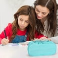 thumbnail image 3 of Ohmyroo High-Capacity 3-Pocket Stationery Pouch with Secure Zippers, 3 of 6