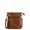 thumbnail image 4 of Functional Multi Pocket Crossbody Bag (Brown), 4 of 10