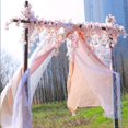thumbnail image 3 of 6 piezas-1,8 m guirnalda de flores de cerezo artificiales flor de seda vid planta falsa colgante de ratán para boda jardín fiesta cesta Navidad decoración interior al aire libre rosa claro, 3 of 5