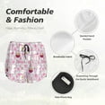thumbnail image 6 of Lsque Easter Rabbit Printed Women's Running Shorts with Liner Pockets,Elastic Quick Dry Workout Athletic Gym Yoga Shorts,Womens High Waist Shorts-Small, 6 of 9