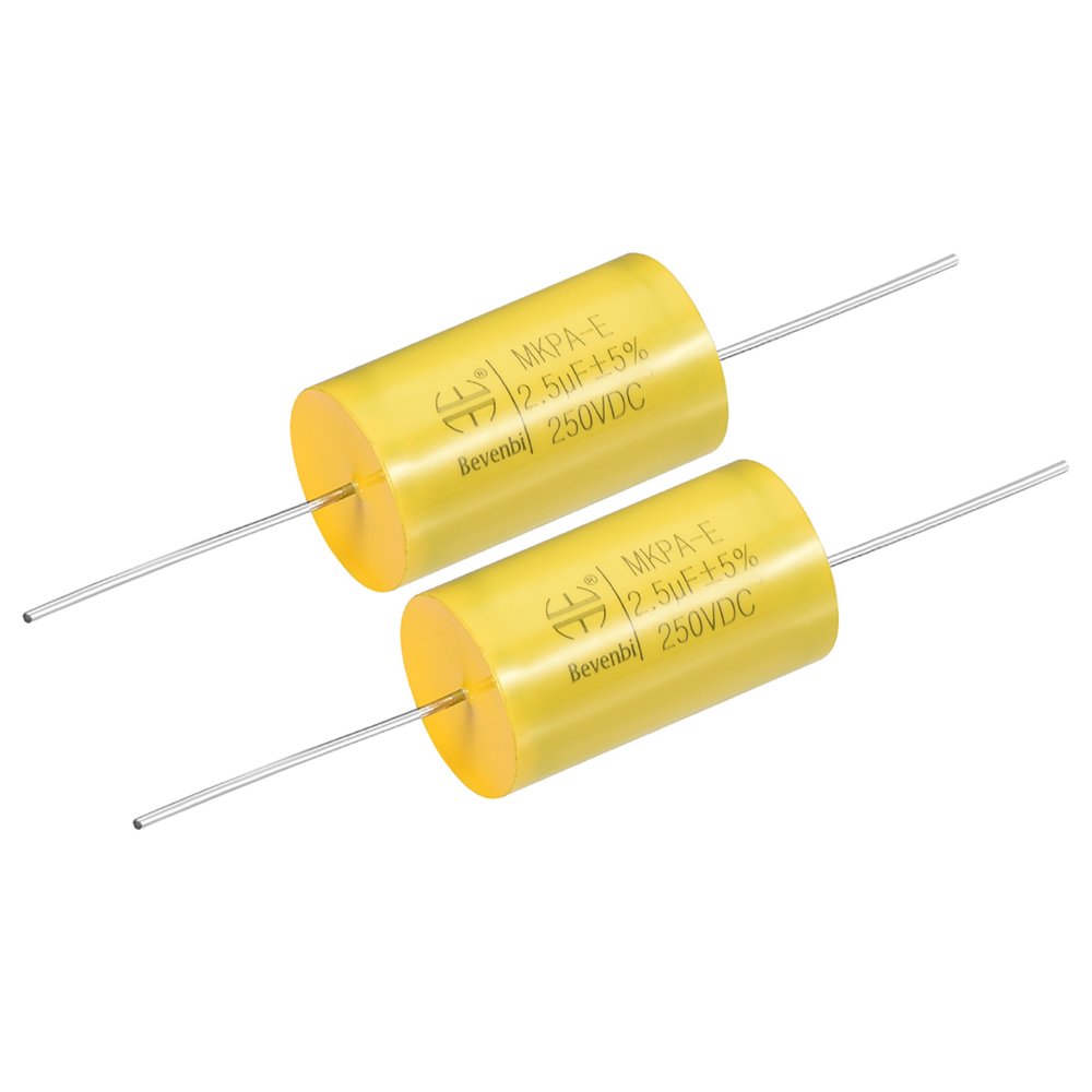 Film Capacitor 250V DC 2.5uF MKPE Round Axial Polypropylene Capacitors