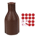 thumbnail image 1 of Botella agitadora de billar con 16 bolas numeradas, caja de dados de billar, accesorios de billar, marrón, 1 of 14