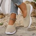 thumbnail image 3 of Dakaela Women's Mesh Flats Shoes Breathable Casual Slip on Running Sneakers Knit Walking Sock Loafers, 3 of 9
