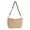 Beige, variant on Beach Straw Bags for Women, Summer Woven Handmade, Shoulder Bag Handbag Straw Crossbody Bag with Chain (Brown)