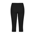 thumbnail image 4 of Women Capris Under $5! Cagogo Women Summer Capri Pants Slim Fit Jean Style Dressy Casual Soft Yoga Capris Stretch PullComfy Capris Pants, 4 of 4