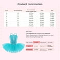 thumbnail image 7 of iiniim Kids Girls' Shiny Sequins Splice Tulle Tutu Princess Dress Leotard Ballet Dance Size 2-12 Blue 3-4, 7 of 7