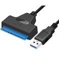 thumbnail image 2 of Cable adaptador USB a SATA para unidades SSD/HDD de 2,5", convertidor y cable externo SATA a USB 3.0, convertidor USB 3.0 a SATA III (cable de conversión SATA a USB 3.0), 2 of 3