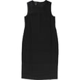 thumbnail image 1 of Alfani Vestido acampanado con aberturas laterales para mujer, negro, 4, 1 of 1