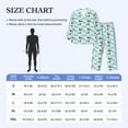 thumbnail image 4 of Lsque Mallard Duck Of Lotus Flowers Pattern Long Sleeve Pajama Set for Men - Soft 2-Piece Sleepwear and Loungewear Set with Pockets, Comfy Nightwear-XX-Large, 4 of 7