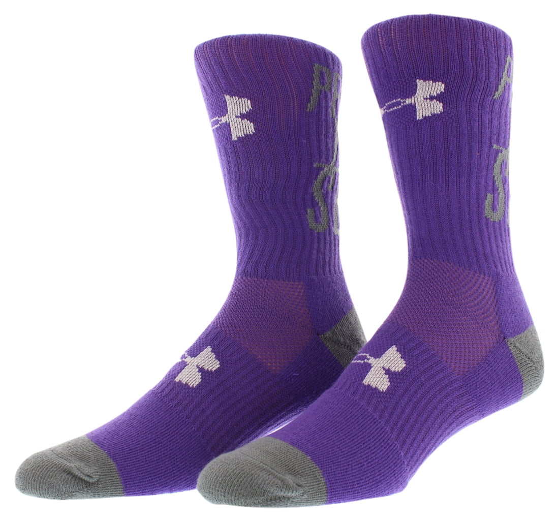 purple under armour socks