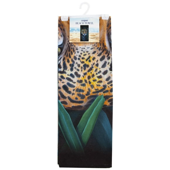 Serviette de Plage Léopard Jungle; 30 Pouces x 60 Pouces(D0102H94C8V.)