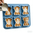 thumbnail image 2 of Mini Highland Cow Ice Cube Mold, Cute 3D Highland Cow Ice Cube Tray Silicone Mold for Whiskey Cocktails Coffee Drinks, Reusable Highland Cattle Silicone Ice Tray for Parties Birthday Gift, 2 of 7