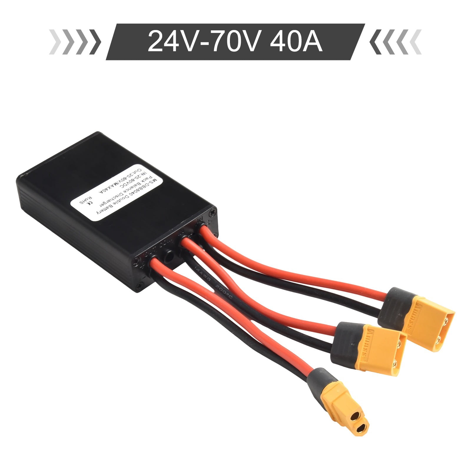 Arkzeo 1Pcs Ebike Module 24V 36V 48V 72V Electric Bike Scooter 2 Lithium Battery Parallel Module Cycling Accessories 24V-70V 40A