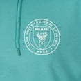 thumbnail image 5 of Men's Teal Inter Miami CF  Vice Script Relaxed Long Sleeve Hoodie T-Shirt, 5 of 5