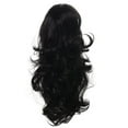 thumbnail image 2 of Onedor 15" Synthetic Fiber Curly Ponytail Hair Extension hairpiece with Clip-in Jaw Clips, Dual-Use Hair Extensions (2#-Darkest Brown), 2 of 8