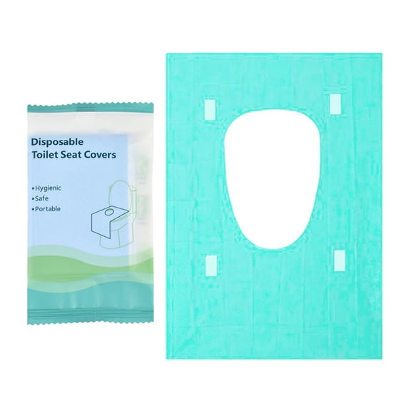 10 Packs Disposable Toilet Seat Covers - Extra Large 16x24 Inches, Tear-Free, Waterproof, Individually Wrapped for Travel, Camping, Public Restrooms