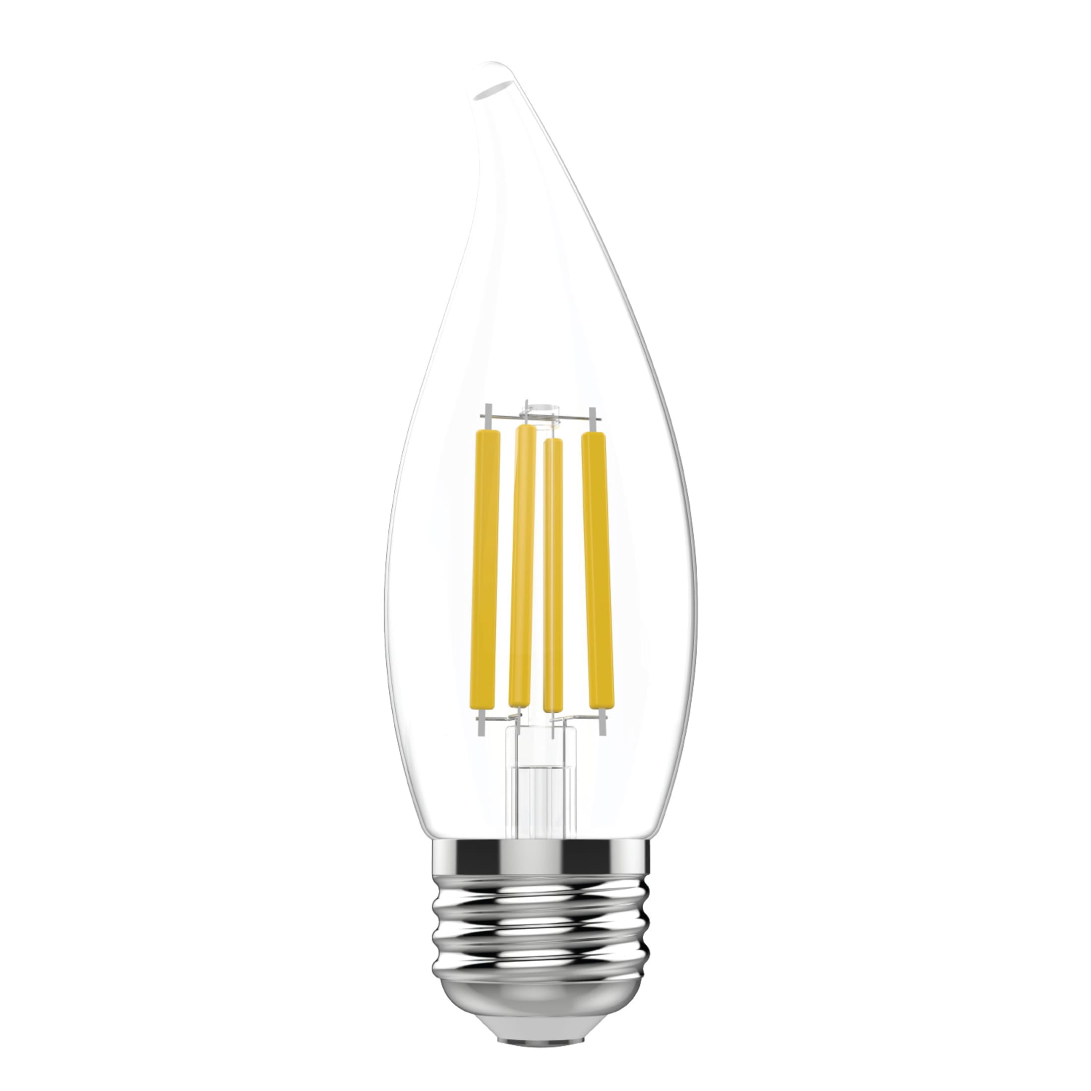 GE Ultra Bright LED Light Bulbs, 100 Watt, Soft White, CA12 Medium Base, Clear Finish, 3pk