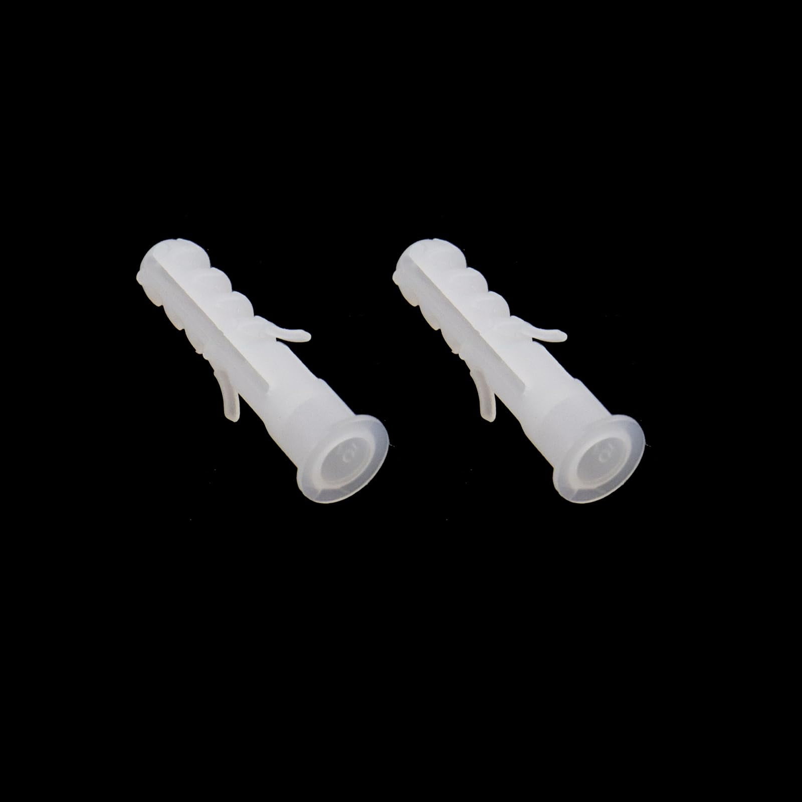 M5 x 25 mm Plastic Drywall Expansion Pipe Drywall Anchors Ribbed Wall Anchors,Pack of 1000