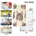 thumbnail image 2 of Pure Cotton Face Towel 16x28 Inches Hand Towel Bath Towel Hand Bath Towels Soft Good Water Absorption for Washing Face Wiping Face Brown Cat Face, 2 of 7