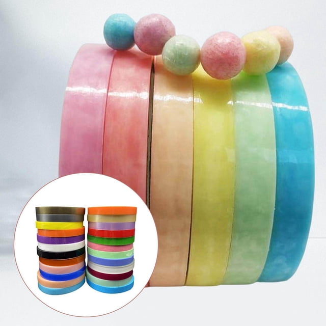 Langgg 24x Sticky Ball Tapes Scrapbook Crafts Game Unzip Colored Sticky Ball Rolling Tape Relaxing