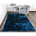 thumbnail image 2 of Freya Plush Shag Rug with Metallic Sheen, Dark Blue, 7ft-6in x 9ft-6in Area Rug, 2 of 7